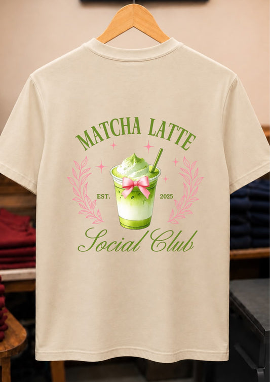 Matcha Social Club Premium Cotton T-Shirt