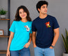 Cute Bunny & Fox Couple T-Shirt Set
