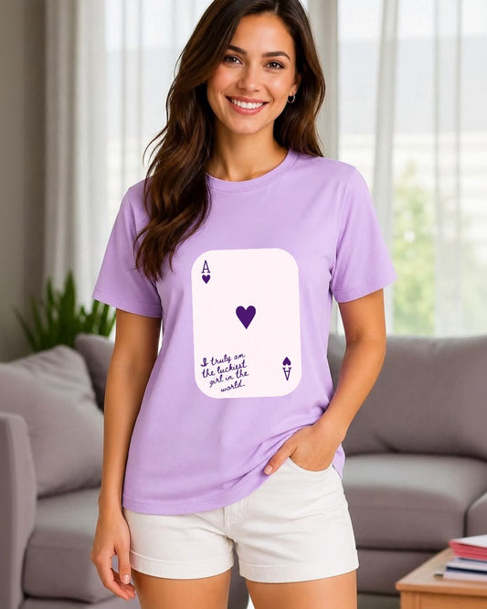 Ace Card Graphic Premium Cotton T-Shirt