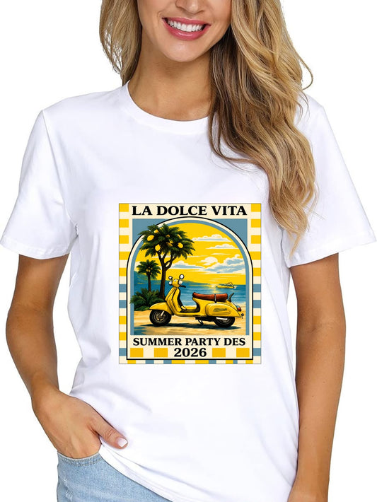 La Dolce Vita Graphic Tee 🌴🛵