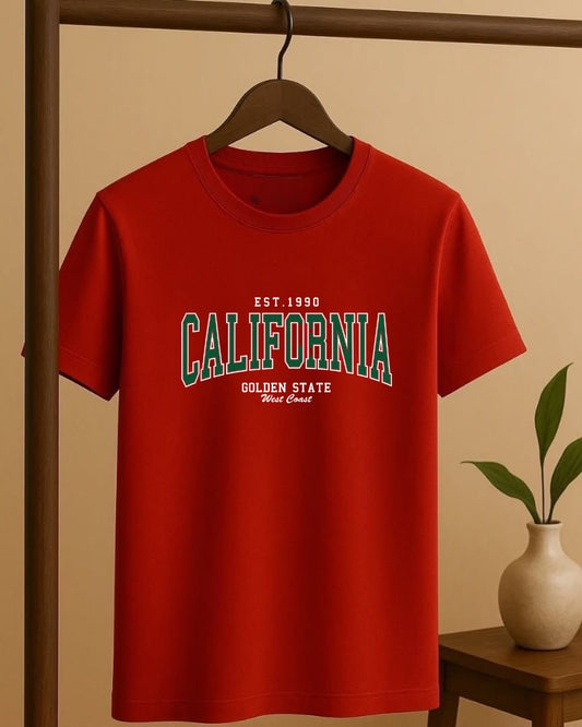California Vintage Graphic Pure Cotton T-Shirt