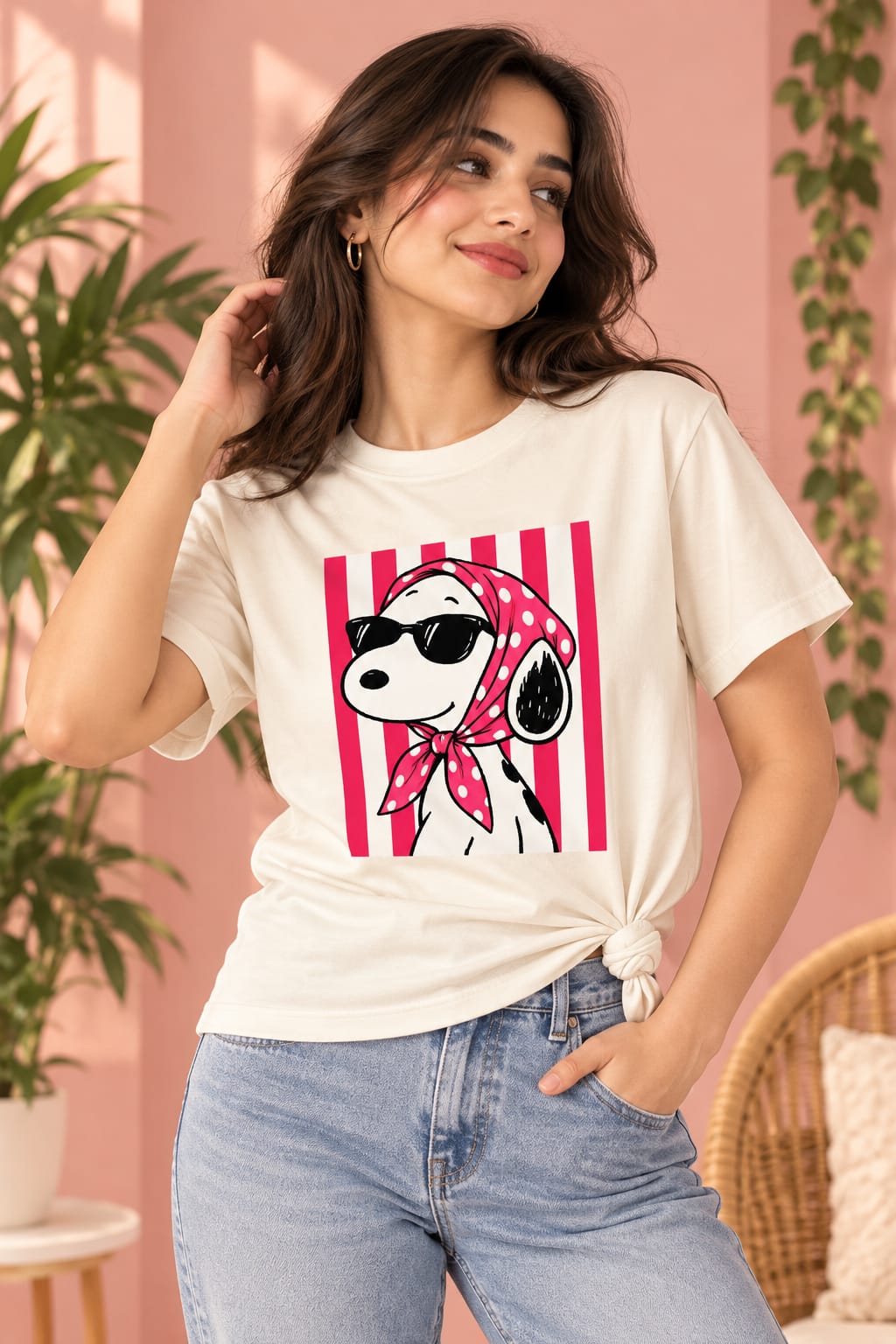 Snoopy Beach Vibes Graphic T-Shirt