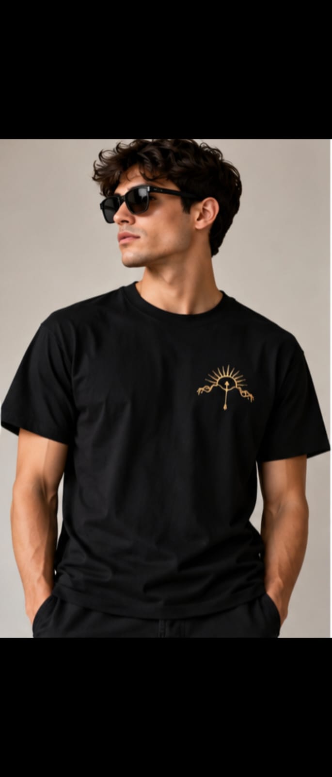 Shri Ram Golden Aura Graphic Tee