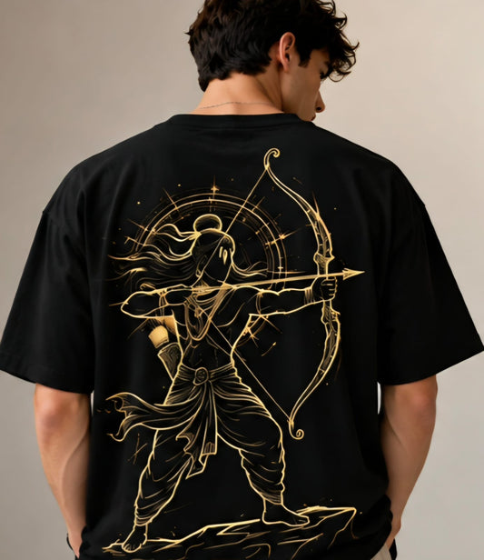 Shri Ram Golden Aura Graphic Tee