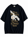Hogwarts letter graphic oversize tee