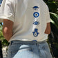 Evil Eye Graphic Oversized T-Shirt