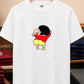 Shinchan Back Print Graphic T-Shirt