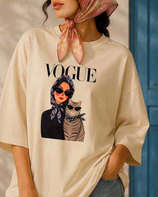 Fashion Girl Graphic Oversized T-Shirt | 100% Pure Cotton