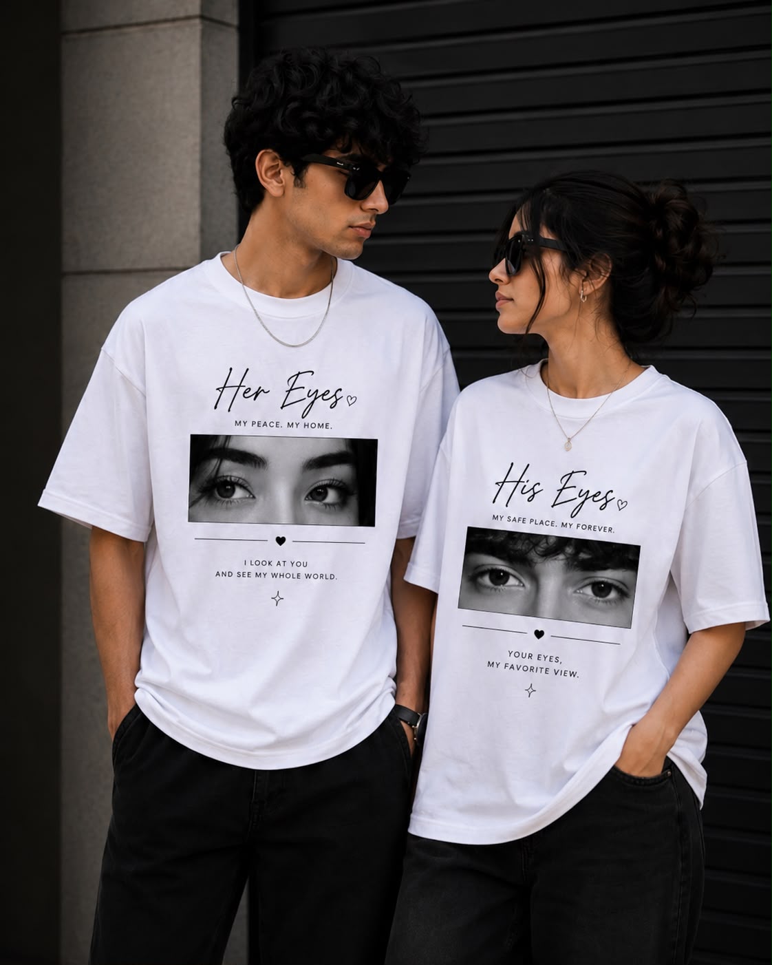 Eyes Of Love Couple tshirt