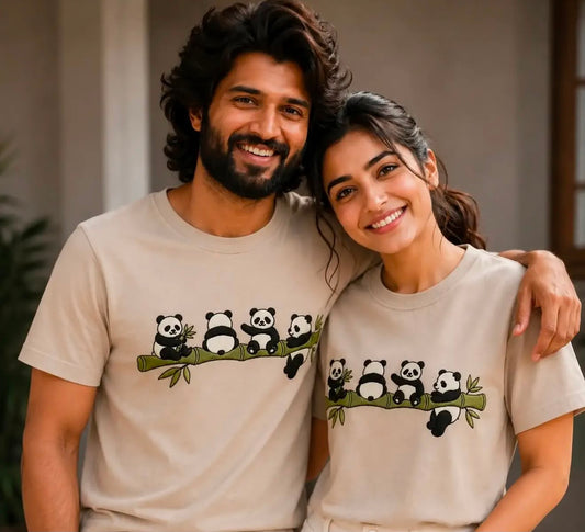 Cute Panda Couple Tshirt