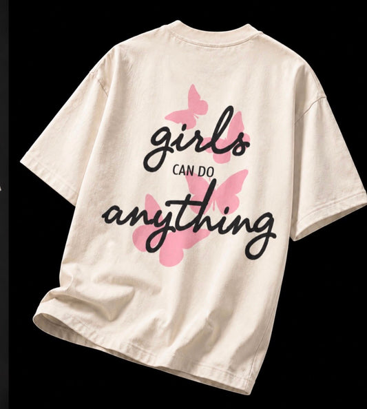 Butterfly Girls Can Do Anything Tshirt