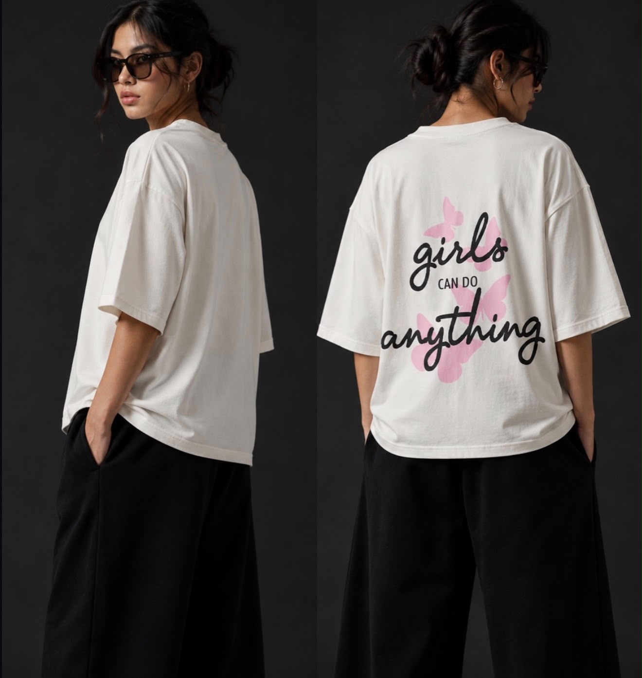 Butterfly Girls Can Do Anything Tshirt