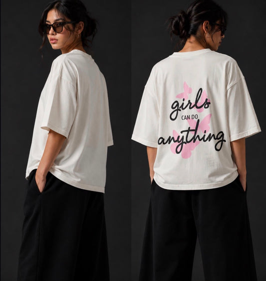 Butterfly Girls Can Do Anything Tshirt