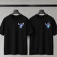 Cute Stitch Friendship Graphic Cotton T-Shirt