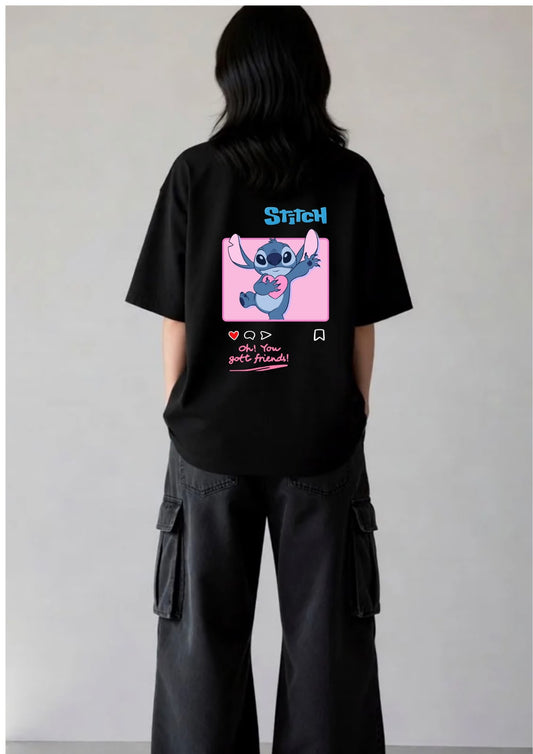 Cute Stitch Aesthetic Graphic T-Shirt
