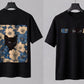 Cute White & Black Cat Graphic T-Shirt