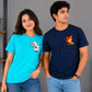 Cute Bunny & Fox Couple T-Shirt Set
