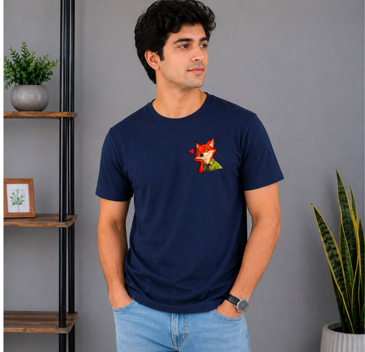 Cute Bunny & Fox Couple T-Shirt Set