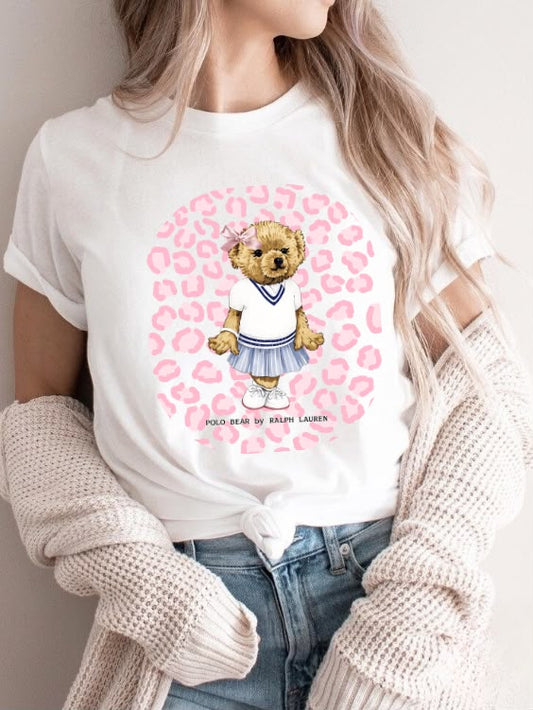 Polo Ralph Lauren Cute Polo Bear Print T-Shirt