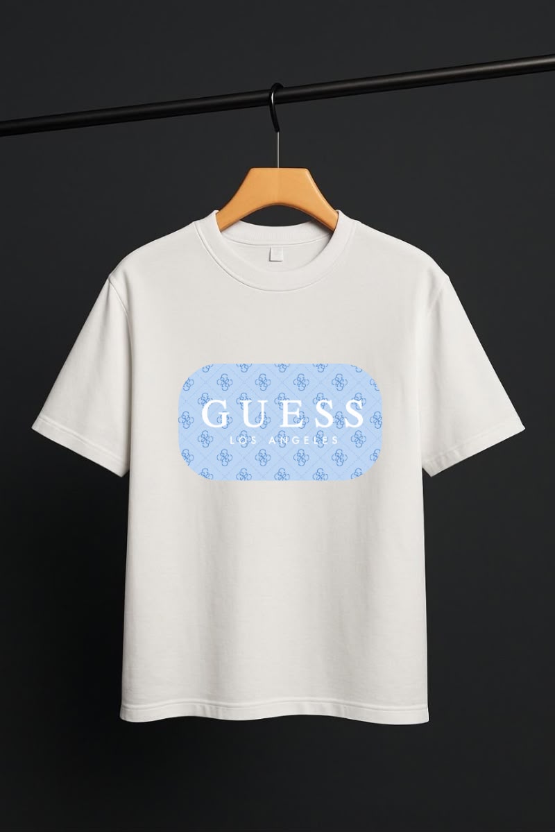 GUESS Signature Logo Graphic T-Shirt