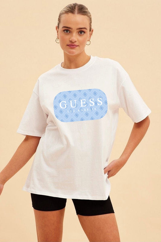 GUESS Signature Logo Graphic T-Shirt