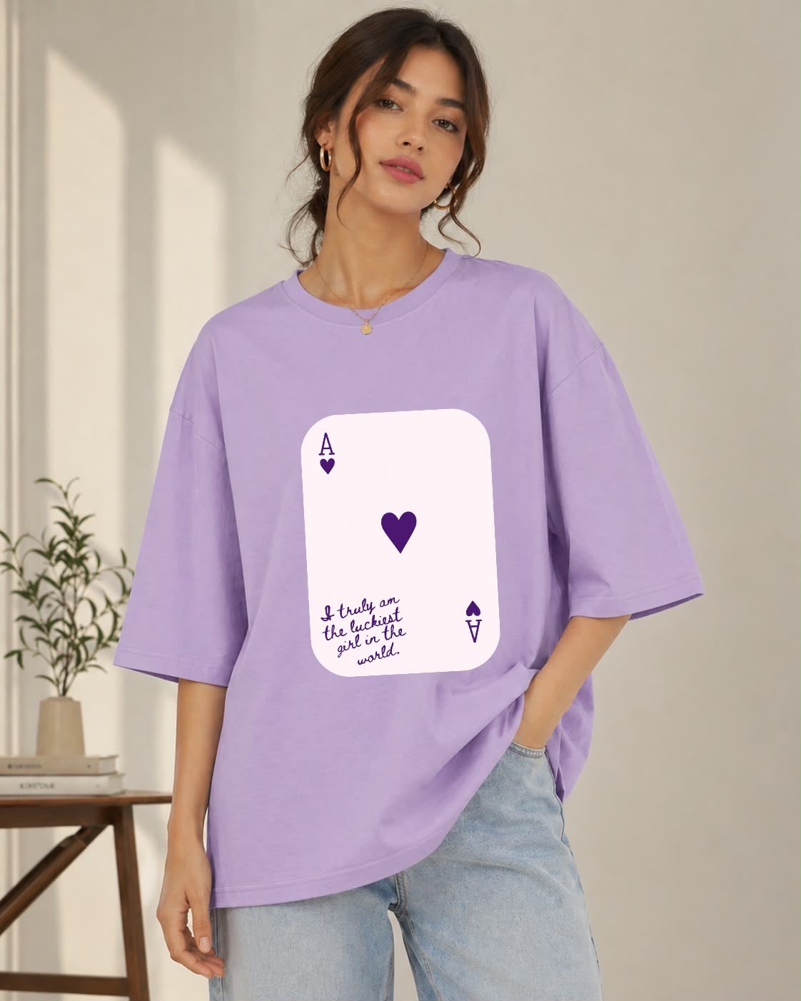 Ace Card Graphic Premium Cotton T-Shirt