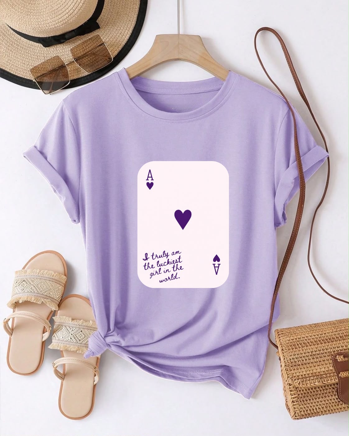 Ace Card Graphic Premium Cotton T-Shirt