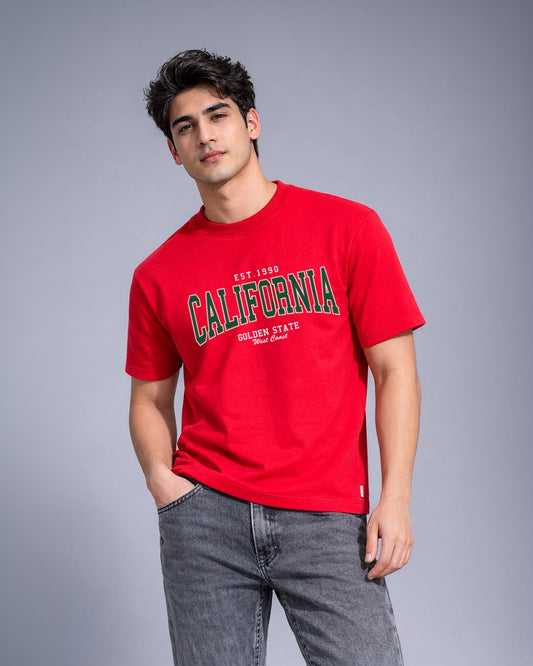 California Vintage Graphic Pure Cotton T-Shirt