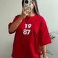 1987 Minimal Graphic Printed T-Shirt