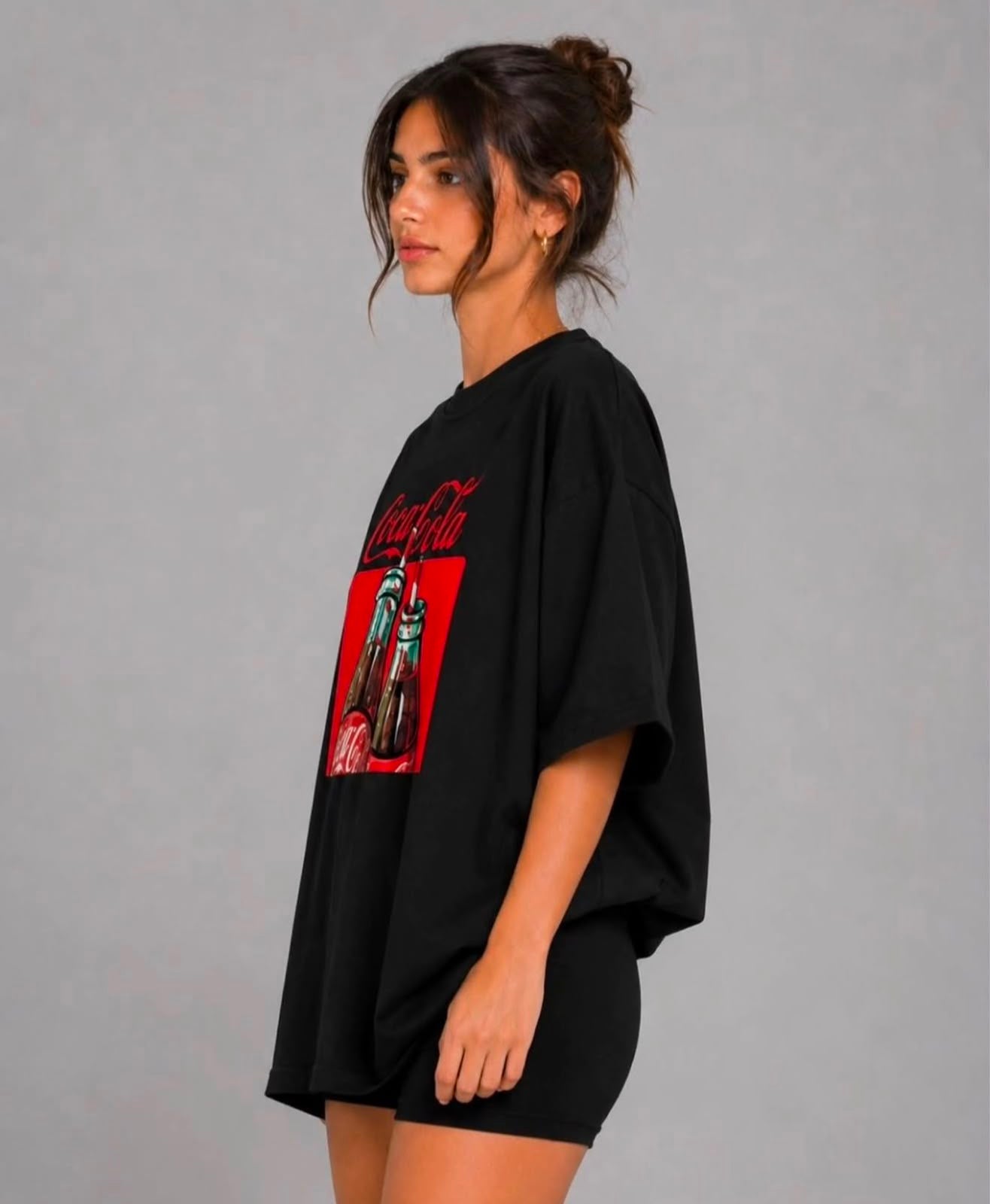 Classic Coca-Cola Bottle Print T-Shirt