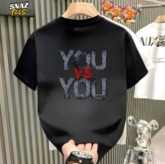 You Vs You Graphic Printed Pure Cotton T-Shirt