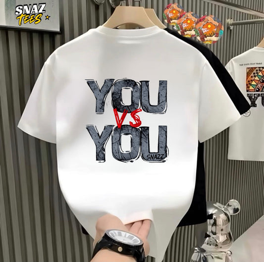 You Vs You Graphic Printed Pure Cotton T-Shirt