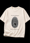 This Is My Fingerprint Turtle Print Unisex Cotton T-Shirt