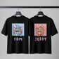 Tom & Jerry Matching Couple T-Shirts – Cute Cartoon Graphic Tees