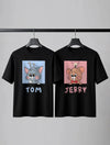 Tom & Jerry Matching Couple T-Shirts – Cute Cartoon Graphic Tees