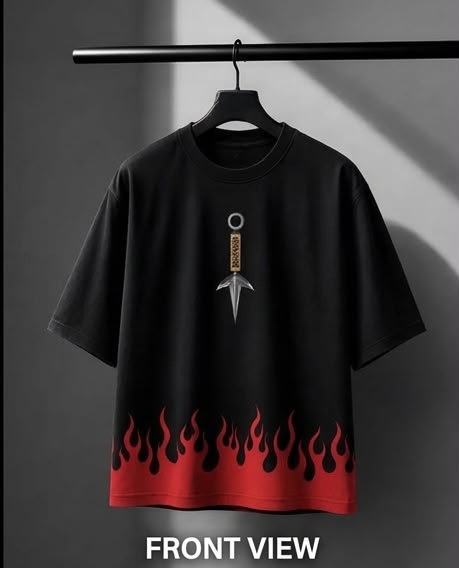 Kunai Blade Anime Streetwear Premium Cotton T-Shirt