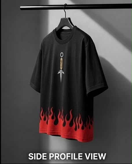 Kunai Blade Anime Streetwear Premium Cotton T-Shirt