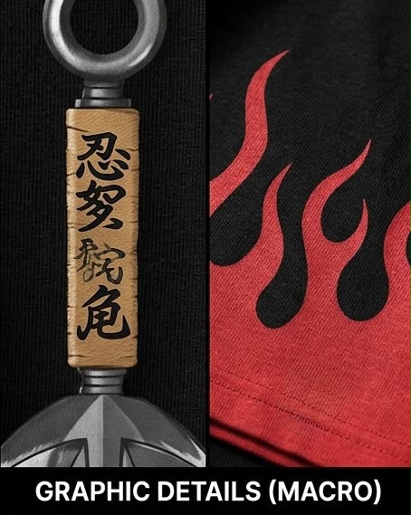 Kunai Blade Anime Streetwear Premium Cotton T-Shirt