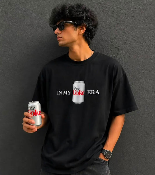 In My Coke Era Black Cotton Streetwear T-Shirt
