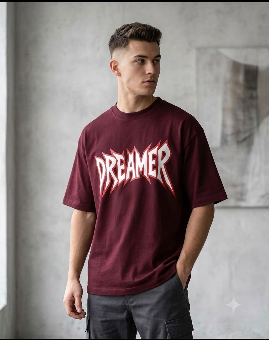 Dreamer Graphic Premium Cotton Casual T-Shirt
