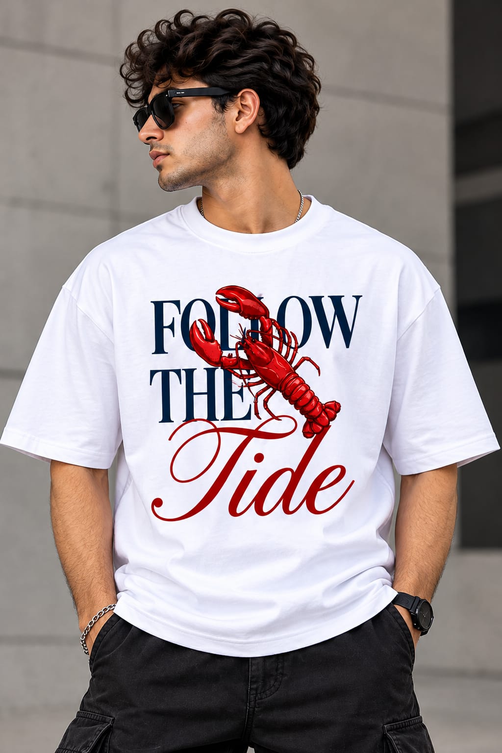 Follow the Tide Coastal Streetwear Tee