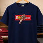 Supreme Hoops Graphic Cotton T-Shirt