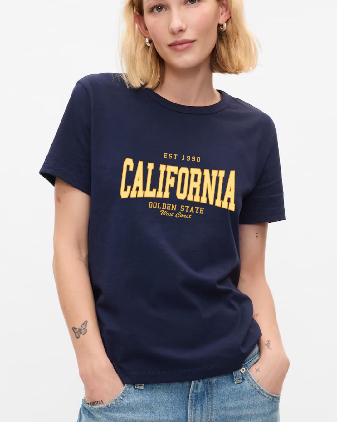 California Vintage Graphic Pure Cotton T-Shirt