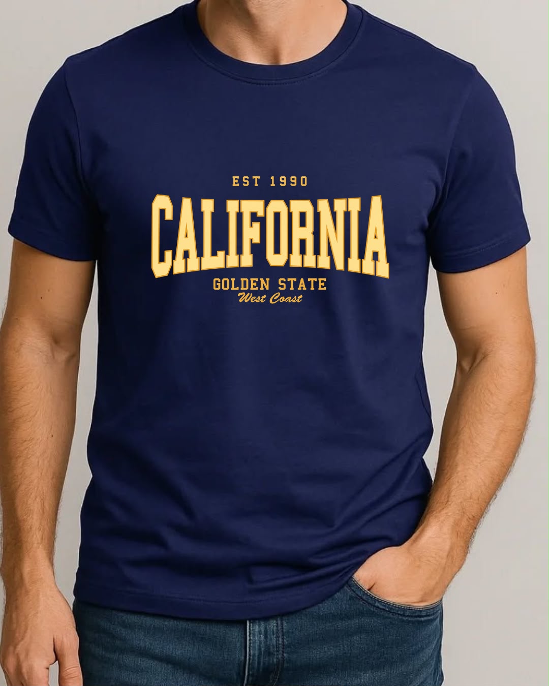 California Vintage Graphic Pure Cotton T-Shirt