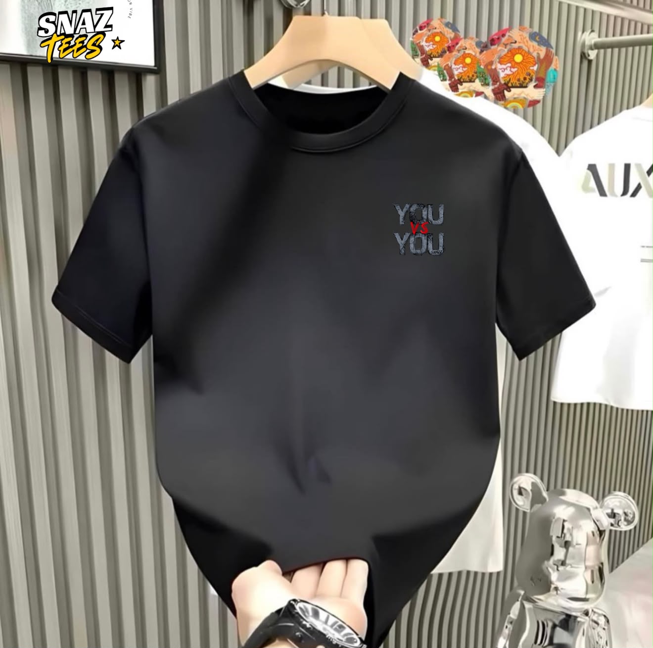 You Vs You Graphic Printed Pure Cotton T-Shirt