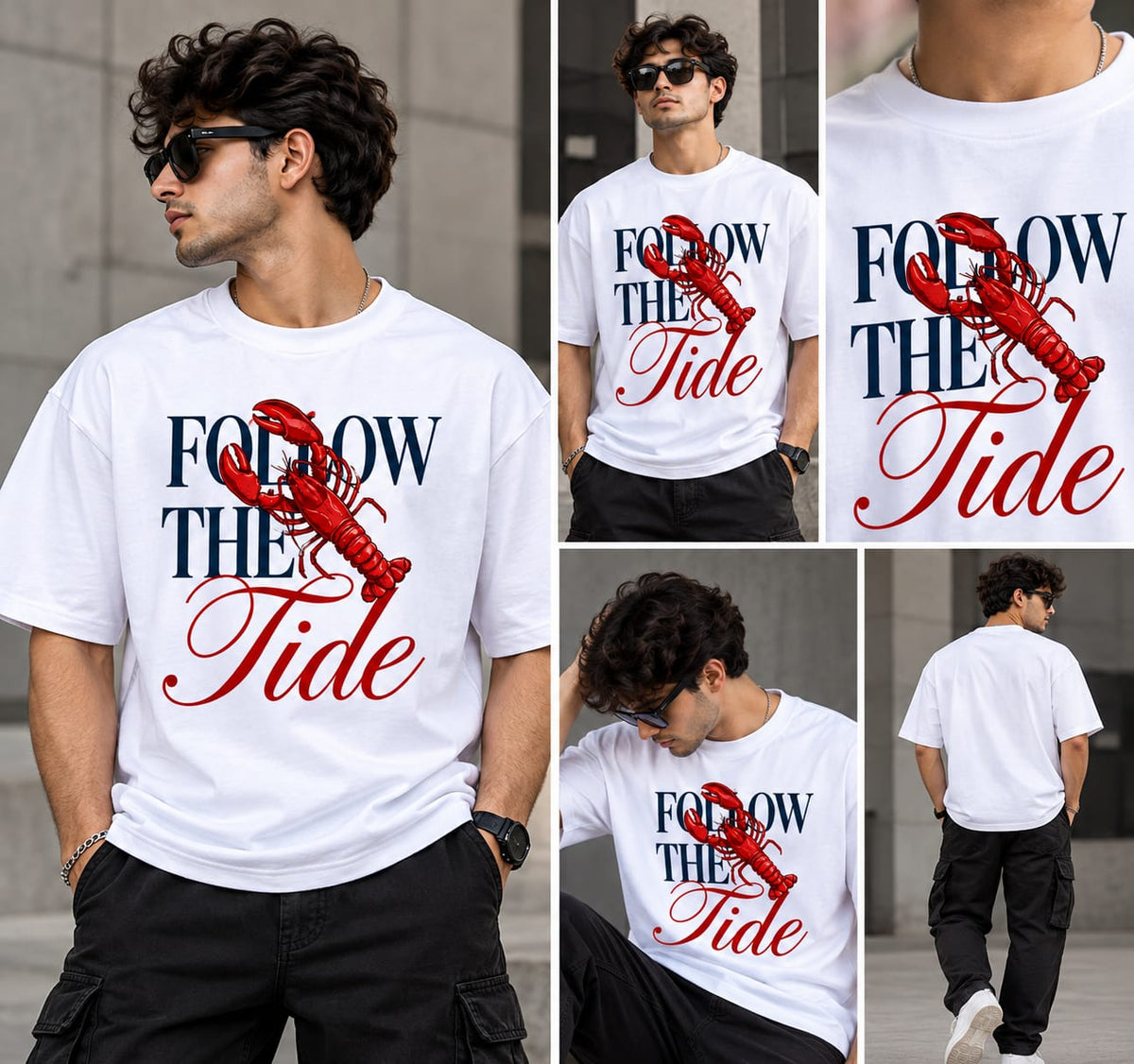 Follow the Tide Coastal Streetwear Tee