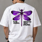 Purple Dragonfly Attitude Graphic Tee