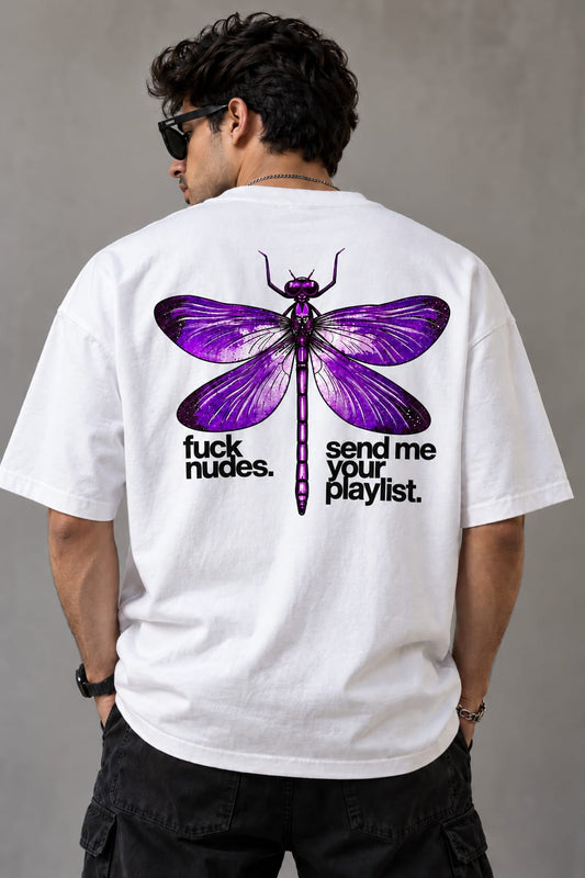 Purple Dragonfly Attitude Graphic Tee