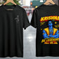 Lord Krishna Divine Vibes Black T-Shirt
