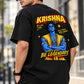 Lord Krishna Divine Vibes Black T-Shirt